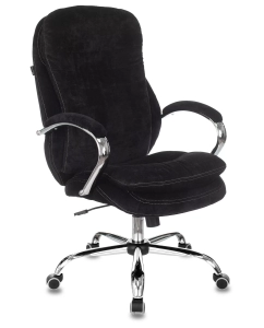 Купить Кресло руководителя Бюрократ T-9950SL, обивка: ткань, цвет: черный в E-mobi