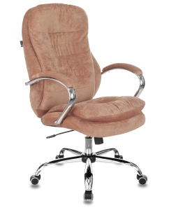 Купить Кресло руководителя Бюрократ T-9950SL, обивка: ткань, цвет: светло-коричневый в E-mobi