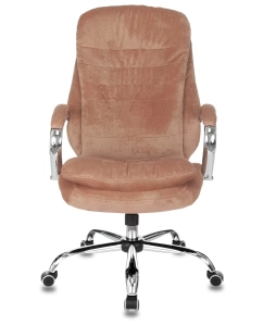 Купить Кресло руководителя Бюрократ T-9950SL, обивка: ткань, цвет: светло-коричневый  в E-mobi