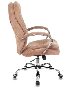 Купить Кресло руководителя Бюрократ T-9950SL, обивка: ткань, цвет: светло-коричневый  в E-mobi