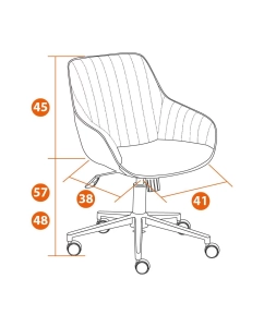 Купить Кресло компьютерное офисное TetChair DUBLIN , велюр, малахит  в E-mobi