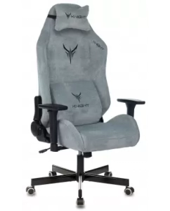 Купить Игровое кресло Бюрократ Knight N1 Fabric Серо-голубой, ткань в E-mobi