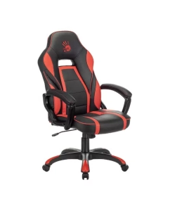 Купить Кресло игровое A4TECH Bloody GC-350, на колесиках, эко.кожа, черный/красный в E-mobi
