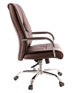 Купить Кресло руководителя Everprof TM Экокожа Коричневый  в E-mobi