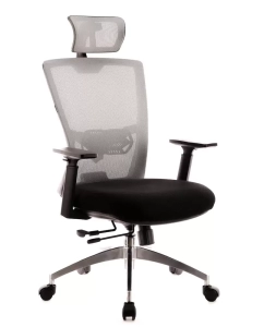 Купить Кресло руководителя Everprof Polo S, Сетка, серый в E-mobi