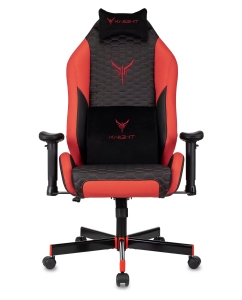 Купить Игровое кресло Бюрократ KNIGHT NEON Черный, экокожа / Красный, экокожа  в E-mobi