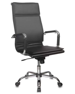 Купить Кресло руководителя Бюрократ CH-993/BLACK, черный/хром в E-mobi