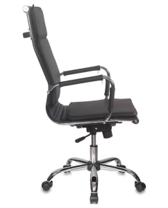 Купить Кресло руководителя Бюрократ CH-993/BLACK, черный/хром  в E-mobi