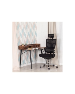 Купить Кресло компьютерное офисное на колесиках ортопедическое Tetchair MESH черный  в E-mobi