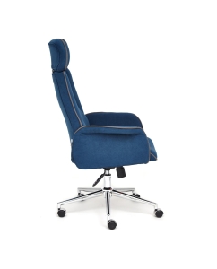 Купить Кресло TetChair CHARM флок , синий  в E-mobi