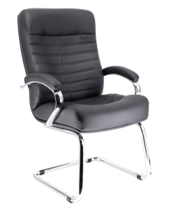 Купить Кресло Everprof Кресло для посетителей Everprof Orion CF Экокожа Черный в E-mobi