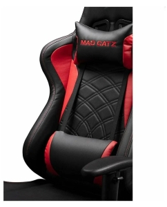 Купить Игровое кресло Mad Catz G.Y.R.A. C1 ПХВ-кожа, 2D подлокотники, газпатрон, черный/красный  в E-mobi