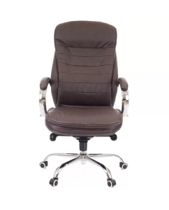 Купить Кресло для руководителя EverProf Valencia M Экокожа коричневая в E-mobi