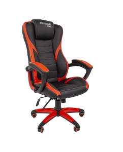 Купить Игровое кресло Chairman game 22 черный; красный в E-mobi