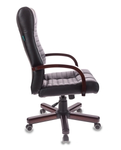 Купить Кресло руководителя Бюрократ KB-10/WALNUT 1034886, черный  в E-mobi