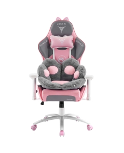 Купить Кресло компьютерное игровое ZONE 51 KITTY MEOW Edition Grey в E-mobi