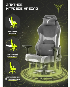 Купить Кресло компьютерное игровое ZONE 51 CITADEL Grey в E-mobi