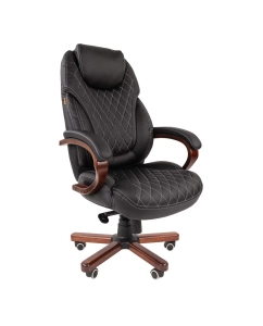 Купить Компьютерное кресло Chairman 406 экокожа черный в E-mobi