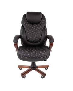 Купить Компьютерное кресло Chairman 406 экокожа черный  в E-mobi