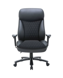Купить Офисное кресло Chairman CH414 экокожа/ткань, черный  в E-mobi