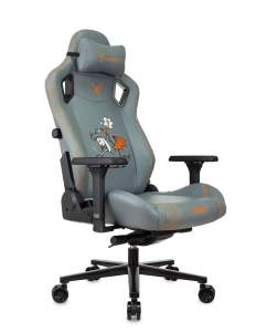 Купить Кресло игровое Knight Craft Dragon серый эко.кожа крестов. металл Knight Crft Dragon G в E-mobi