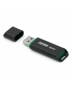 Купить Флешка Mirex SPACER BLACK 32 ГБ (SPACER BLACK 32GB 13600-FMUSBK32)  в E-mobi