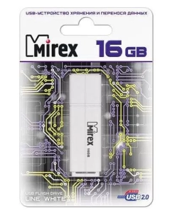 Купить Флешка MIREX Line 16ГБ White (13600-FMULWH16) в E-mobi