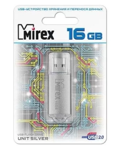 Купить Флешка MIREX Unit 16ГБ Silver (13600-FMUUSI16) в E-mobi