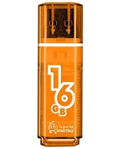 Купить Флешка SmartBuy Glossy 16ГБ Orange (SB16GBGS-Or) в E-mobi