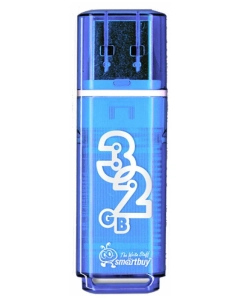 Купить Флешка Smartbuy Glossy 32 ГБ голубой (SB32GBGS-B)  в E-mobi