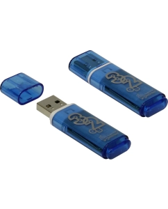 Купить Флешка Smartbuy Glossy 32 ГБ голубой (SB32GBGS-B)  в E-mobi
