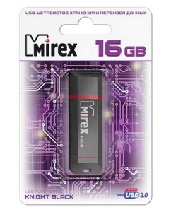 Купить Флешка MIREX Knight 16ГБ Black (13600-FMUKNT16) в E-mobi