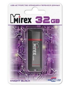 Купить Флешка MIREX Knight 32ГБ Black (13600-FMUKNT32) в E-mobi