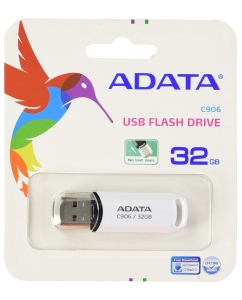 Купить Флешка ADATA C906 32ГБ White (AC906-32G-RWH)  в E-mobi