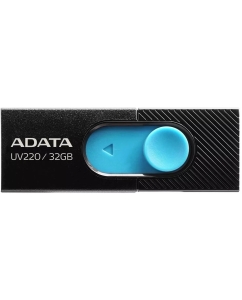 Купить Флешка USB A-Data UV220 32ГБ, USB2.0, черный и синий auv220-32g-rbkbl  в E-mobi
