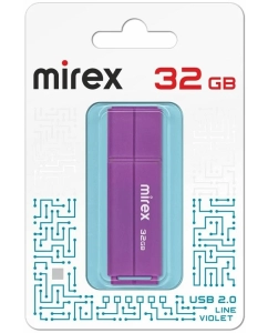 Купить Флешка Mirex Line 32 ГБ фиолетовый (13600-FMULVT32) в E-mobi