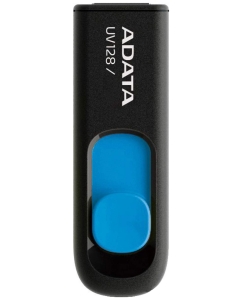 Купить Флешка ADATA UV128 128ГБ Blue/Black (AUV128-128G-RBE) в E-mobi