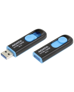 Купить Флешка ADATA UV128 128ГБ Blue/Black (AUV128-128G-RBE)  в E-mobi