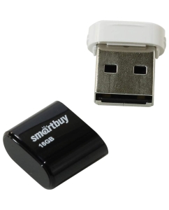 Купить Флешка SmartBuy Lara 16ГБ White/Black (SB16GBLara-K)  в E-mobi