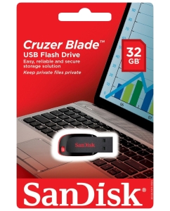 Купить Флешка SanDisk Cruzer Blade 32ГБ Black (SDCZ50-032G-B35)  в E-mobi