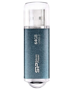 Купить Флешка Silicon Power Marvel M01 64ГБ Cyan (SP064GBUF3M01V1B)  в E-mobi