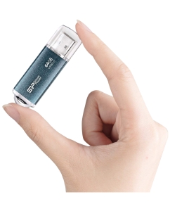 Купить Флешка Silicon Power Marvel M01 64ГБ Cyan (SP064GBUF3M01V1B)  в E-mobi