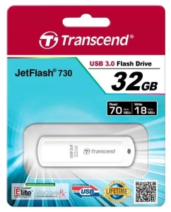 Купить Флешка Transcend JetFlash 730 32ГБ White (TS32GJF730)  в E-mobi