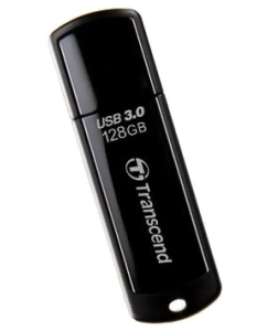 Купить Флешка Transcend JetFlash 700 128ГБ Black (TS128GJF700) в E-mobi