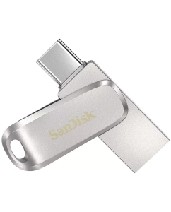 Купить Флешка SanDisk Ultra Dual Drive Luxe 64 ГБ серебристый (SDDDC4-064G-G46) в E-mobi