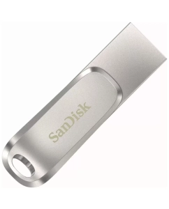 Купить Флешка SanDisk Ultra Dual Drive Luxe 64 ГБ серебристый (SDDDC4-064G-G46)  в E-mobi