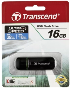 Купить Флешка Transcend JetFlash 600 16ГБ Black (TS16GJF600)  в E-mobi