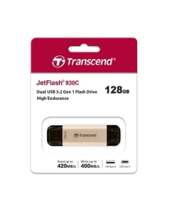 Купить Флешка Transcend JetFlash 930C 128ГБ Gold (TS128GJF930C)  в E-mobi