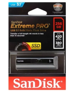 Купить Флешка SanDisk Extreme PRO 256ГБ Black (SDCZ880-256G-G46)  в E-mobi