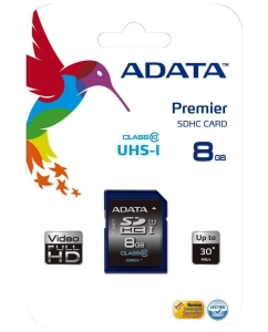 Купить Карта памяти ADATA SDHC ASDH16GUICL10-R 8GB в E-mobi
